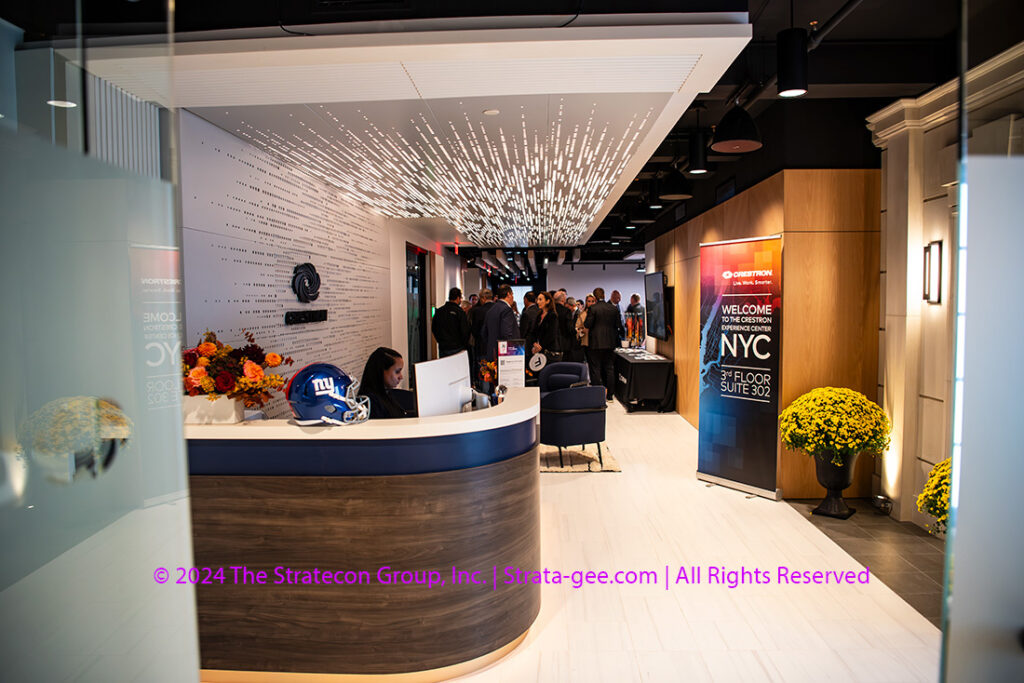 Entry way into the Crestron Experience Center in Manhattan