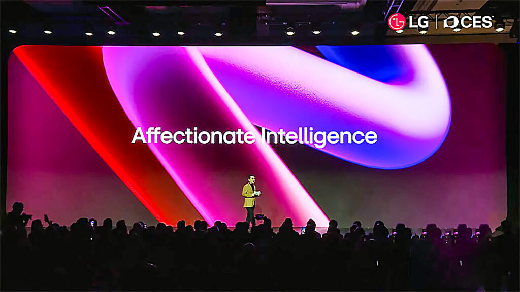 The LG press conference at CES 25 focused on AI